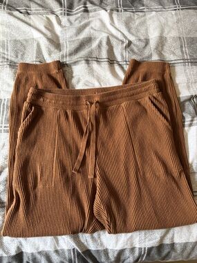 GAP RIBBED BROWN LOUNGE PANTS